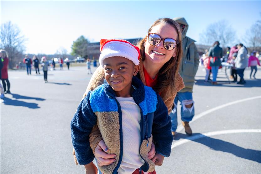 Students enjoy Candy Cane Lane